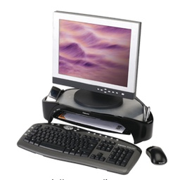 [80647] SUPPORTO MONITOR C/VASCHETTA E SCOMPARTI 8020801 FELLOWES