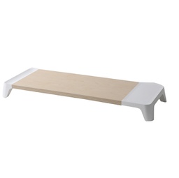 [91890] Supporto monitor in legno con caricatore wireless x Smartphone incluso Eyes6