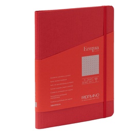 [94736] Taccuino c/elast. EcoQua Plus spiral. A5 70fg. puntinato lampone Fabriano