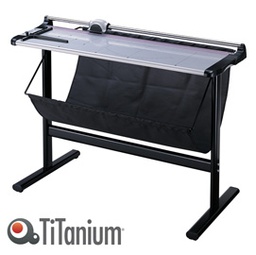 [55282] TAGLIERINA A LAMA ROTANTE A0 1300mm c/stand 3022 TiTanium