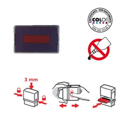 [91971] TAMPONE COLOP E/200/2 ROSSO-BLU IN BLISTER COLOP