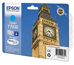 [EPST70324010] TANICA INCHIOSTRO A PIGMENTI CIANO EPSON DURABRITE ULTRA, L