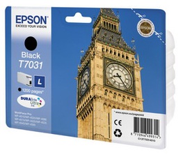 [EPST70314010] TANICA INCHIOSTRO A PIGMENTI NERO EPSON DURABRITE ULTRA, L