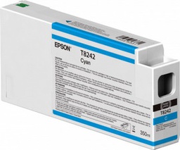 [EPST824200] TANICA INCHIOSTRO CIANO 350 ML PER PLOTTER EPSON SURECOLOR SERIES SC-P6000/