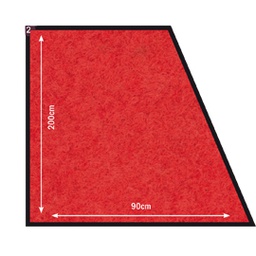 [80275] TAPPETO DA PASSERELLA 90X200CM ROSSO ANTISCIVOLO SECURIT