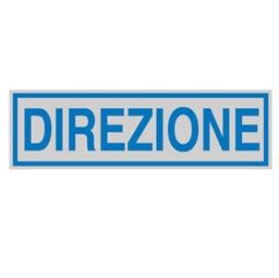 [77178] TARGHETTA ADESIVA 165x50mm DIREZIONE