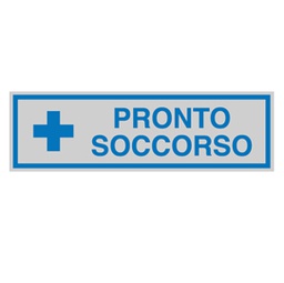 [77185] TARGHETTA ADESIVA 165x50mm PRONTO SOCCORSO