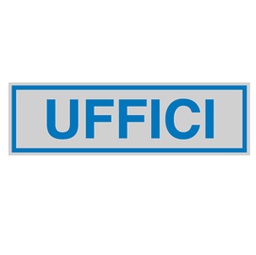[77177] TARGHETTA ADESIVA 165x50mm UFFICI