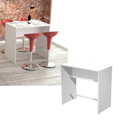 [82925] Tavolo alto 110x70xH105cm Bianco Ristoro
