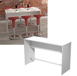 [82927] Tavolo alto 160x70xH105cm Bianco Ristoro