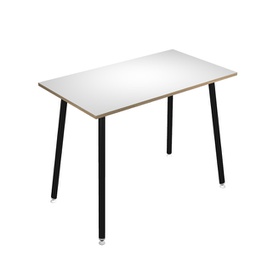 [92441] Tavolo alto 180x80xH105cm Nero/ Bianco Skinny Metal