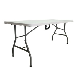 [91684] Tavolo pieghevole L183cm in HDPE bianco Horeca