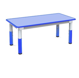 [85987] Tavolo telescopico 120x60x46cm H46/58cm blu CWR