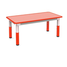 [85985] Tavolo telescopico 120x60x46cm H46/58cm rosso CWR