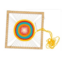 [91569] Telaio Mandala in legno 23x23x3cm Cwr