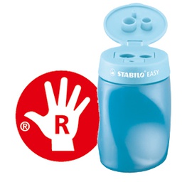 [79896] TEMPERAMATITE EASY 3 FORI C/CONTENITORE ERGONOMICO BLU PER DESTRIMANI STABILO