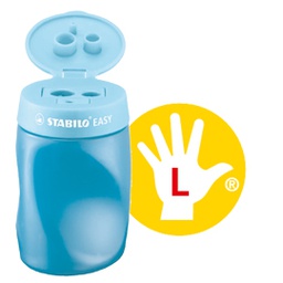 [79895] TEMPERAMATITE EASY 3 FORI C/CONTENITORE ERGONOMICO BLU PER MANCINI STABILO