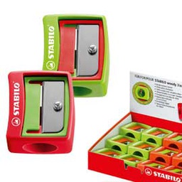 [51139] Temperamatite WOODY STABILO 1 foro per pastelli con mina XXL 10mm