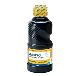 [64466] TEMPERA PRONTA 250ML lavabile GIOTTO NERO