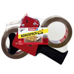 [46172] TENDINASTRO + 2RT NASTRO IMBALLO 66MTX50MM AVANA TESA