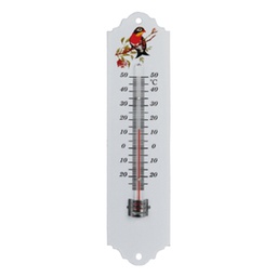 [97877] Termometro indoor/outdoor in metallo 20cm Velamp