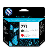 [HPCE017A] TESTINA DI STAMPA DESIGNJET HP 771 NERO MATTE / RED CROMATIC