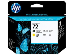 [HPC9384A] TESTINA DI STAMPA HP 72 NERO OPACO E GIALLO
