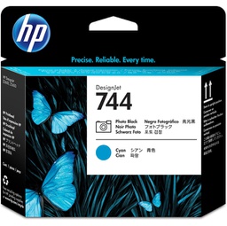 [HPF9J86A] TESTINA DI STAMPA NERO FOTOGRAFICO/CIANO DESIGNJET HP 744