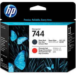 [HPF9J88A] TESTINA DI STAMPA NERO OPACO /ROSSO CROMATICO DESIGNJET HP 744