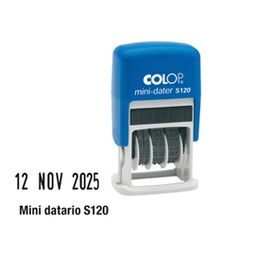 [80473] Timbro mini datario S120 3,8mm autoinchiostrante COLOP