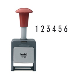 [80449] Timbro NUMERATORE 5756/P automatico 6 colonne 5,5mm autoinchiostrante TRODAT