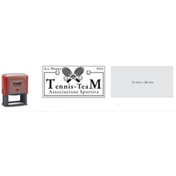 [45301] Timbro Original Printy 4.0 4926 75x38mm10righe autoinch. personalizzabile TRODAT