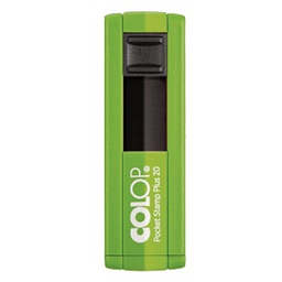 [80453] Timbro Pocket Stamp Plus 20 14x38mm 4righe autoinchiostrante verde COLOP
