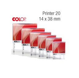 [48000] Timbro Printer 20 G7 autoinchiostrante 14x38mm 4 righe COLOP