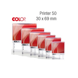 [48003] Timbro Printer 50 G7 autoinchiostrante 30x69mm 7 righe COLOP