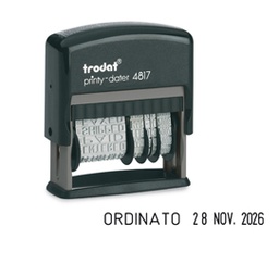 [45314] Timbro Printy Eco 4817 DATARIO+ POLINOMIO 3,8mm autoinchiostrante TRODAT