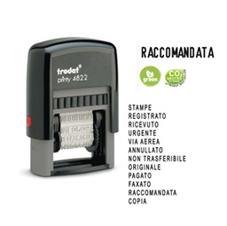 [45311] Timbro Printy Eco 4822 POLINOME 12 diciture 4mm autoinchiostrante TRODAT