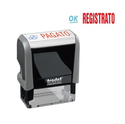 [80499] Timbro Printy Office Eco 47x18mm ''REGISTRATO'' TRODAT