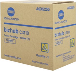 [KONA0X5255] TONER GIALLO TNP-51Y PER BIZHUB C3110