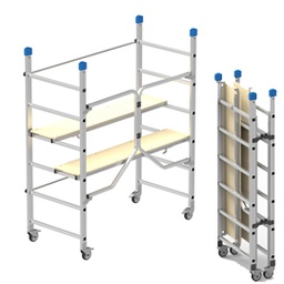 [80748] TRABATTELLO in ALLUMINIO 168x75cm - H180cm Dinamico