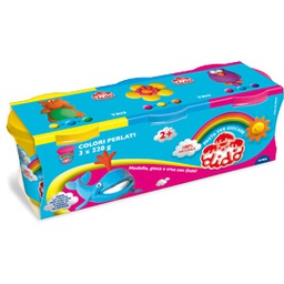 [51276] TRIS BARATTOLI DIDO' 220GR GIALLO-ROSSO-AZZURRO