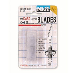 [53786] TUBETTO 5 LAME RICAMBIO PER CUTTER HOBBY KNIFE ART.B-56