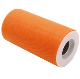 [86268] Tulle in rotolo 12,5cmx25mt arancione Big Party