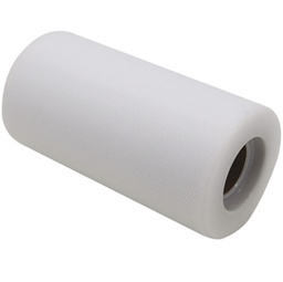 [86267] Tulle in rotolo 12,5cmx25mt bianco Big Party