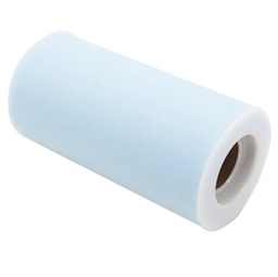 [86271] Tulle in rotolo 12,5cmx25mt celeste Big Party