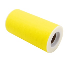 [86274] Tulle in rotolo 12,5cmx25mt giallo Big Party