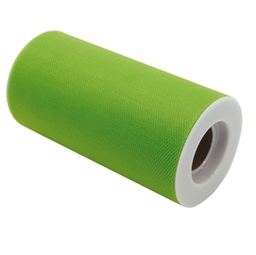 [86273] Tulle in rotolo 12,5cmx25mt verde Big Party