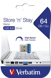 [VERB98711] USB 3.0 64GB STORE 'N' STAY NANO