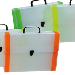 [73891] VALIGETTA POLIONDA dorso FLUO 38x53cm dorso 5cm RI.PLAST