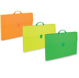 [82016] Valigetta polionda Fluo 36,5x56,5cm dorso 5,5cm colori assortiti